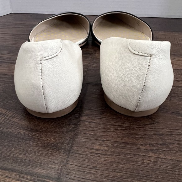 Boden Cleo D'orsay Flats 39.5 8.5 9 Blue Tan Patent Leather Shoes Classic Office - Picture 3 of 11